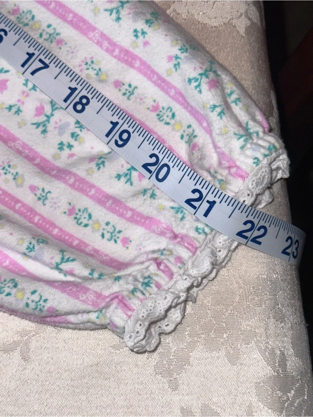 Lanz of Salzburg Pink Tyrolean Flannel Nightgown Size: Large Style: 45640 Floral